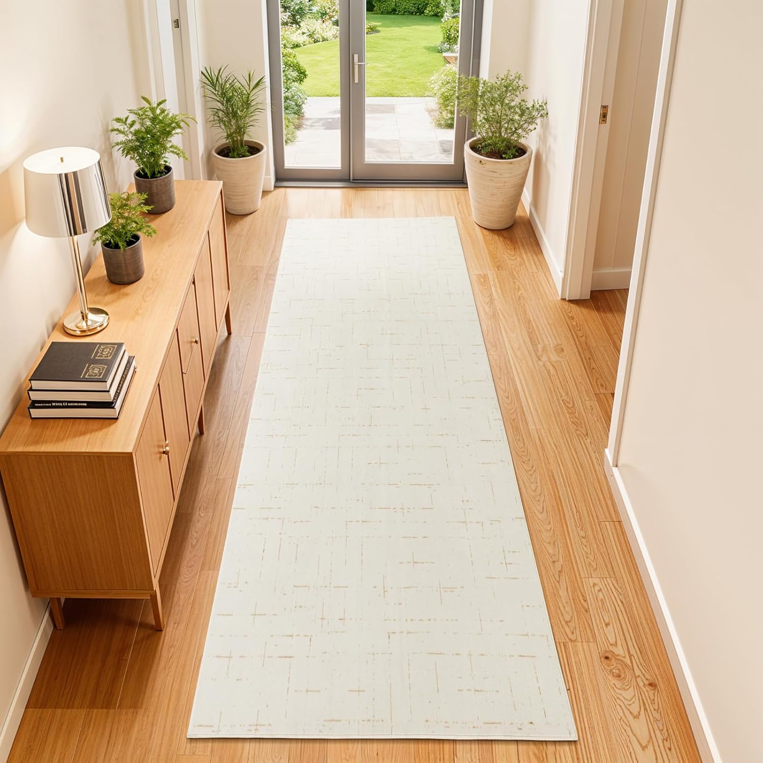 LIANLAM Washable Rug 8x10 Area Rugs for Living Room - Stain Resistant Non-Slip Backing Boho Rug for Bedroom,Durable & Ultra-Thin Vintage Large Area Rug(8x10,Black)