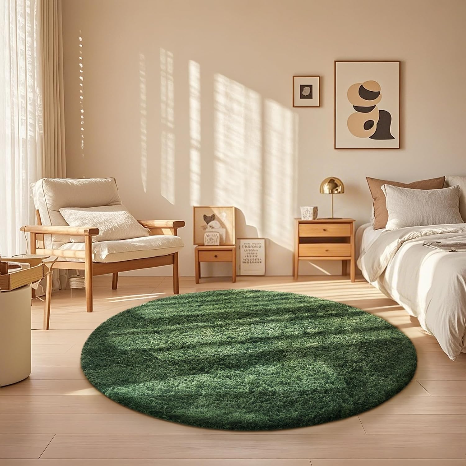 Ophanie Area Rugs 9x12 Living Room, Large Grey Bedroom Carpet, Big Shag Indoor Thick Soft Nursery Rug, Gray Fluffy Carpets for Boy and Girls Room Dorm Home Decor Aesthetic