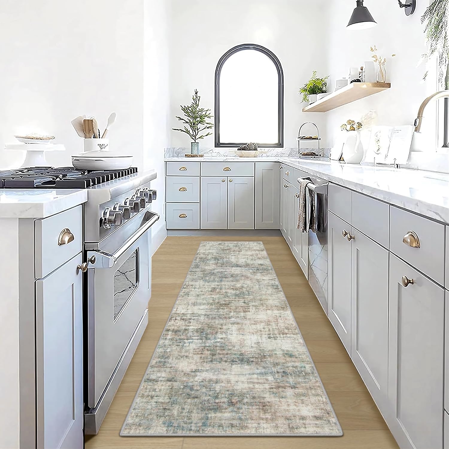 8x10 Area Rugs Washable Rug: Large Modern Abstract Living Room Rug Soft Anti-Skid Thin Carpet Indoor Floor Non-Shedding Carpets for Bedroom Dining Farmhouse Nursery Home Office Black Grey Gold