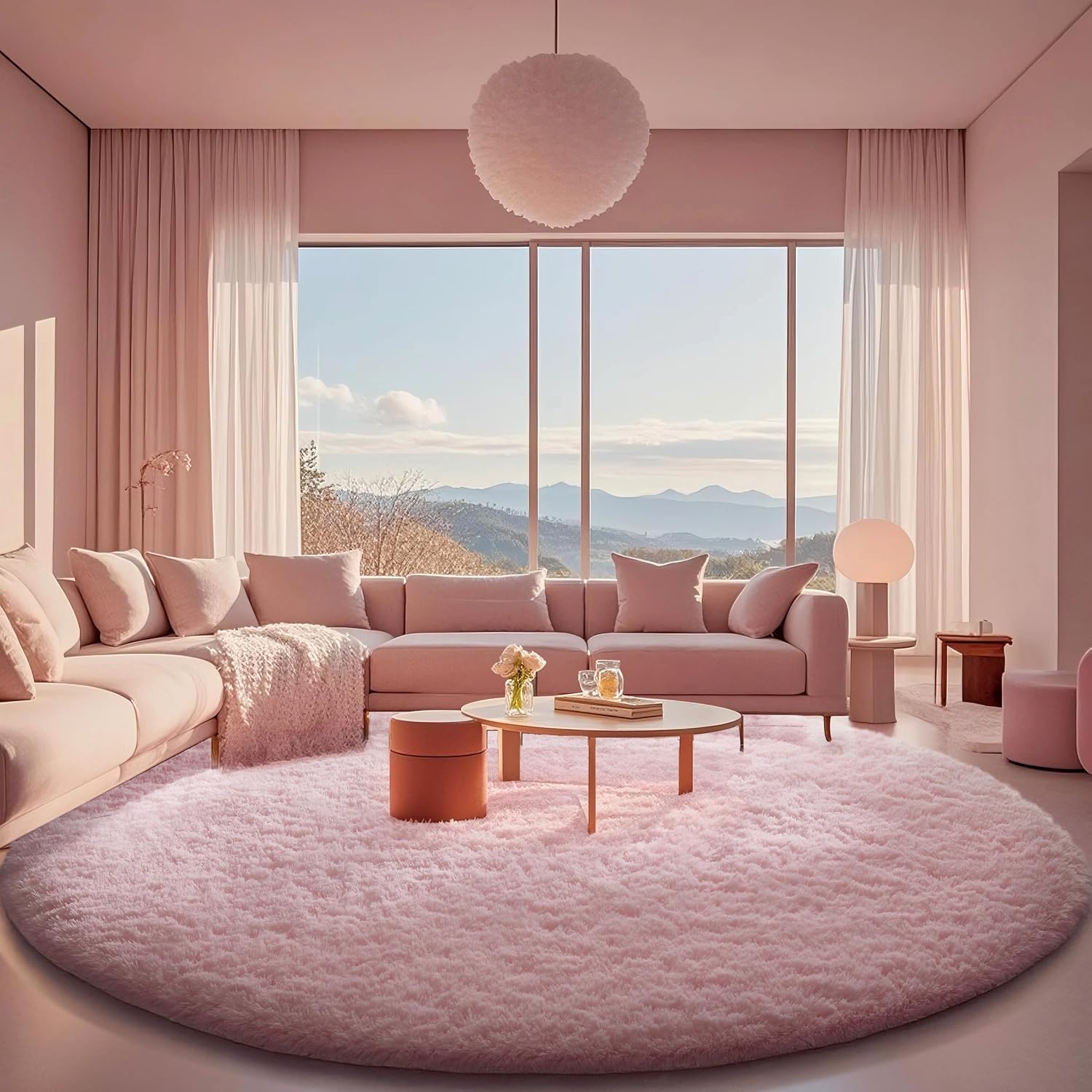 Ophanie Area Rugs 9x12 Living Room, Large Grey Bedroom Carpet, Big Shag Indoor Thick Soft Nursery Rug, Gray Fluffy Carpets for Boy and Girls Room Dorm Home Decor Aesthetic